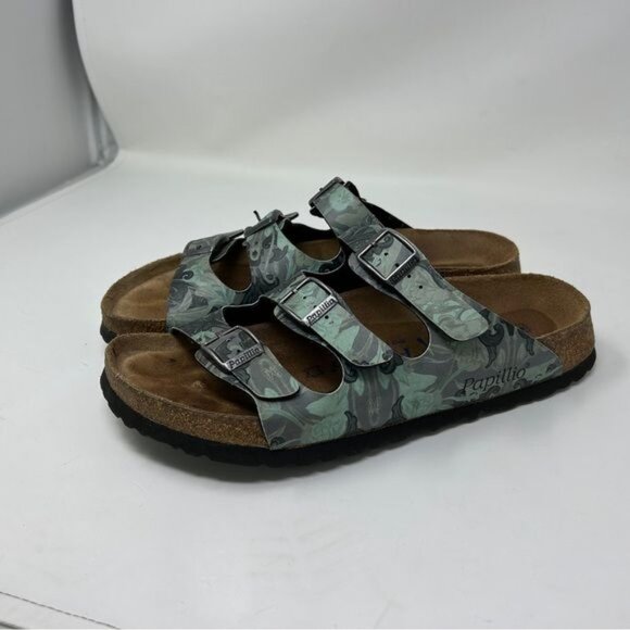 Birkenstock papillio Florida Soft Footbed Birko Flor Col :Damask Petrol main image 9